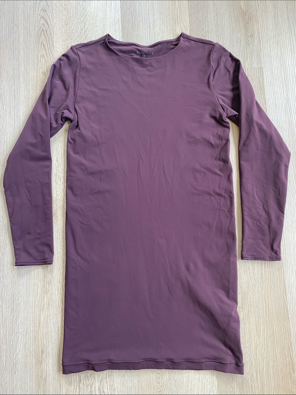 Fabletics XL Plum Purple Long Sleeve Bodycon Midi Dress Athleisure